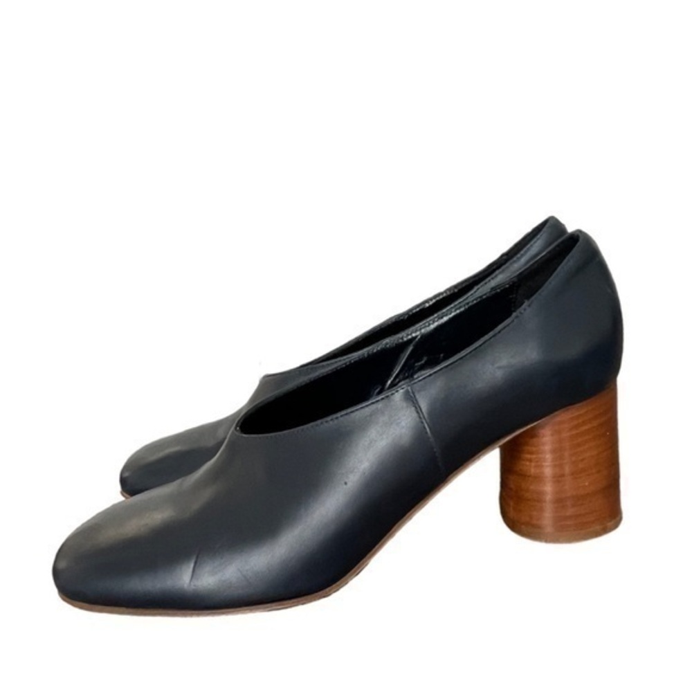 Elegant Black Leather Heels